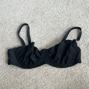 Aerie Swim unlined black top 38 D